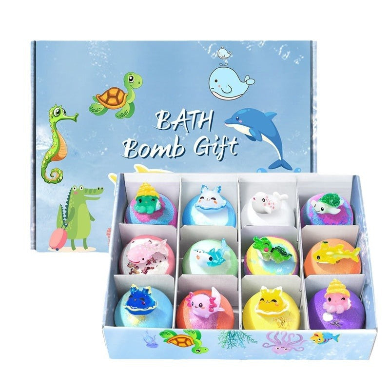 Organic Lavender Scented Bath Bomb Gifts - 12 Hidden Toys