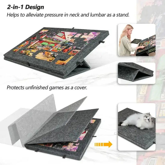 PuzzlePort – 2-in-1 Portable Puzzle Board