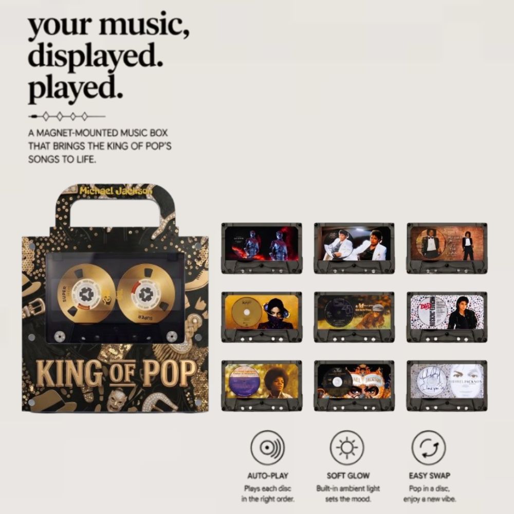Michael Jackson Cassette Player - NFC Music Fridge Magnet