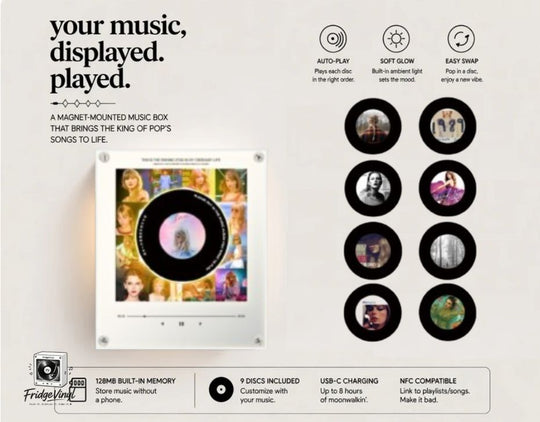 Taylor Swift Vinyl Magnet – Top 9 Hits