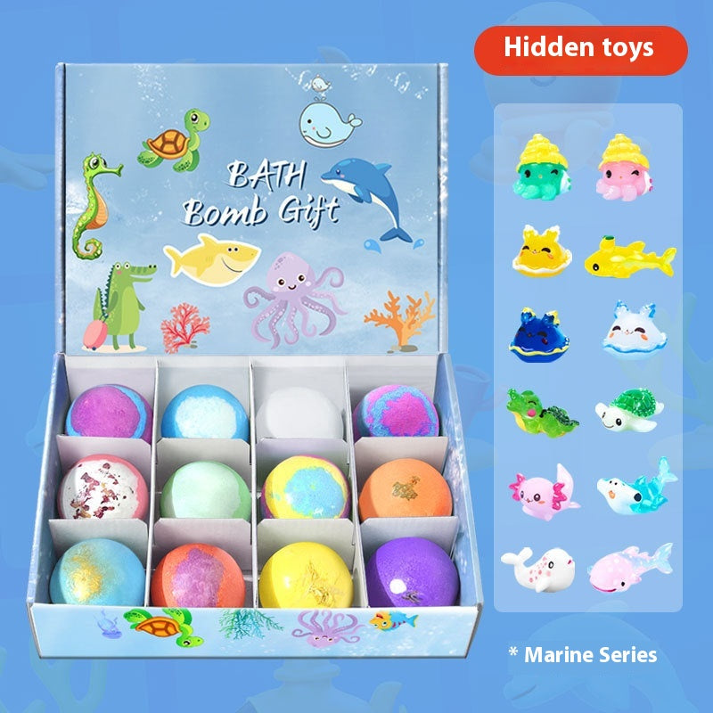 Organic Lavender Scented Bath Bomb Gifts - 12 Hidden Toys