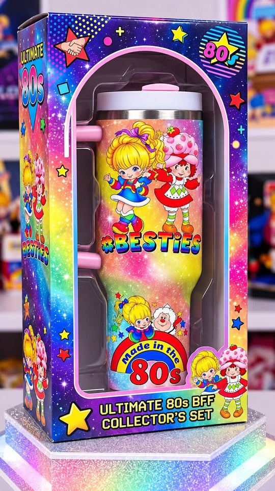 Besties Forever 80s Retro Tumbler - Limited Stock