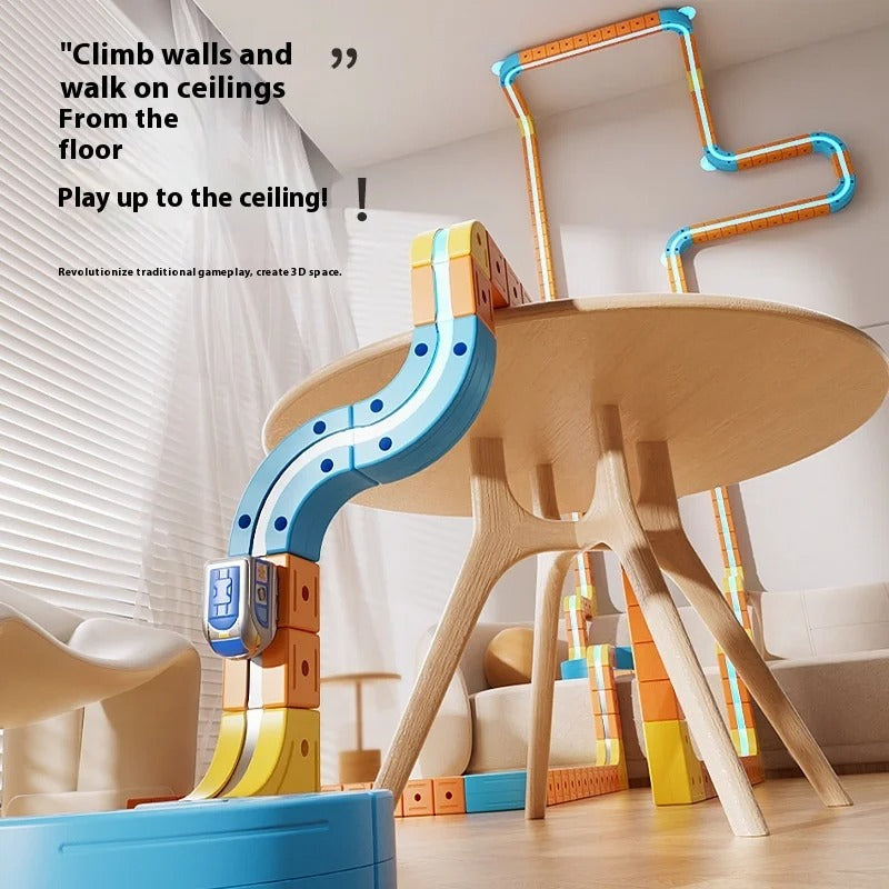 Smart Magnetic Rail Car Maze - Anti-Gravity Electric Train