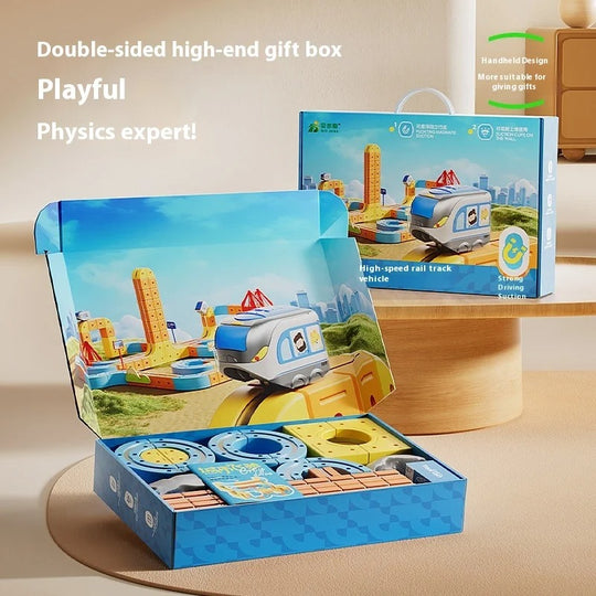 Smart Magnetic Rail Car Maze - Anti-Gravity Electric Train