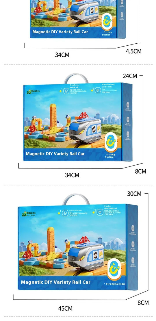 Smart Magnetic Rail Car Maze - Anti-Gravity Electric Train