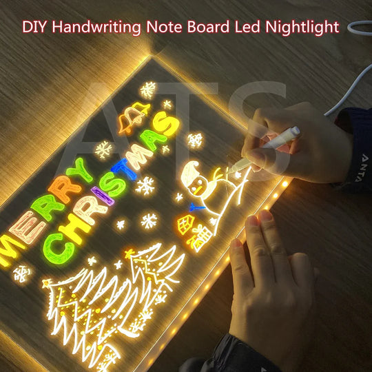 LED Note Board with 12 Markers - mykiddocare