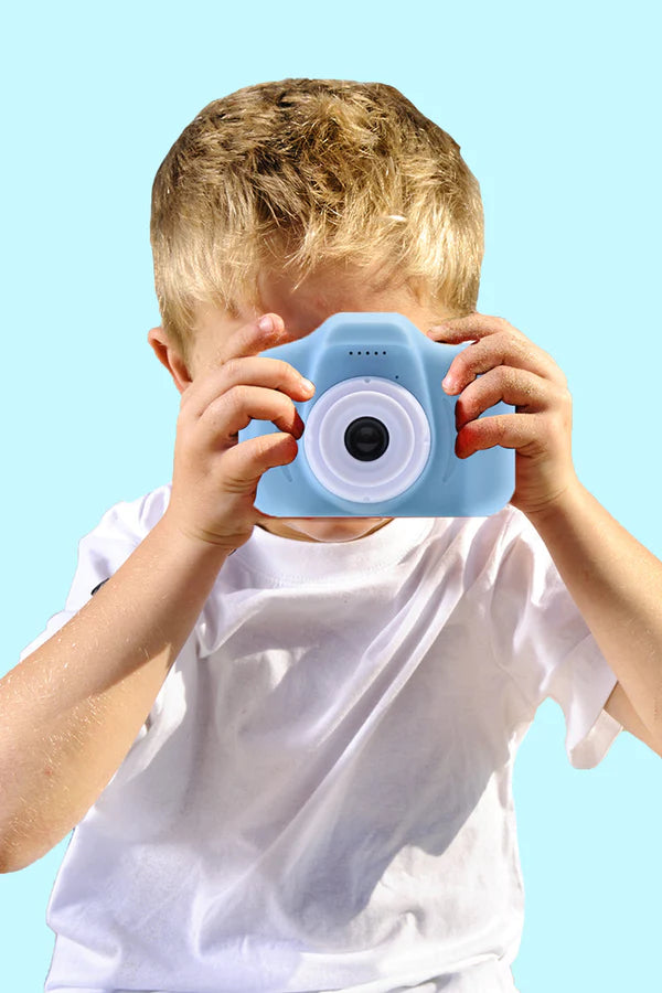 boy using the kids camera