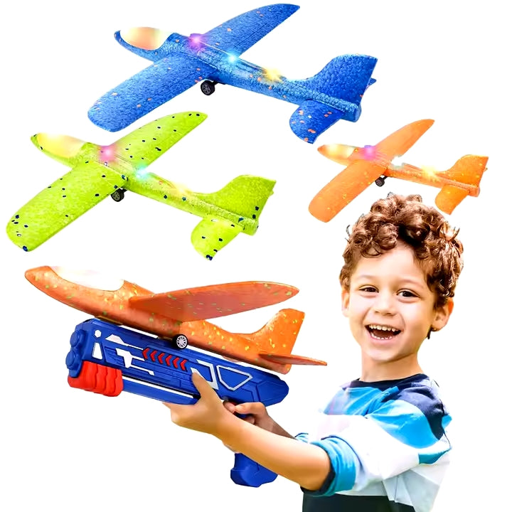 3 Pack Airplane Launcher Toy - mykiddocare