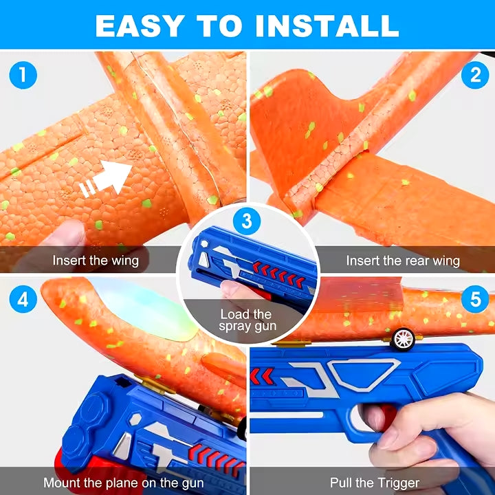 3 Pack Airplane Launcher Toy - mykiddocare