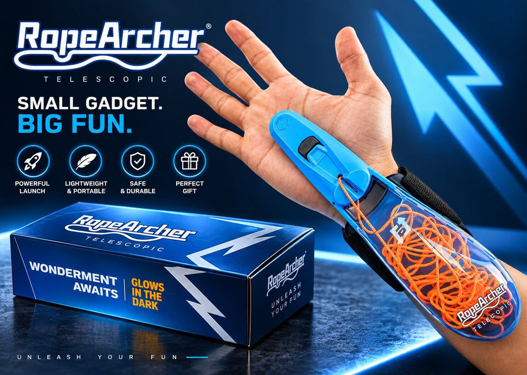 RopeArcher™ Pro Telescopic Web Launcher – Glow-in-the-Dark Zipstring