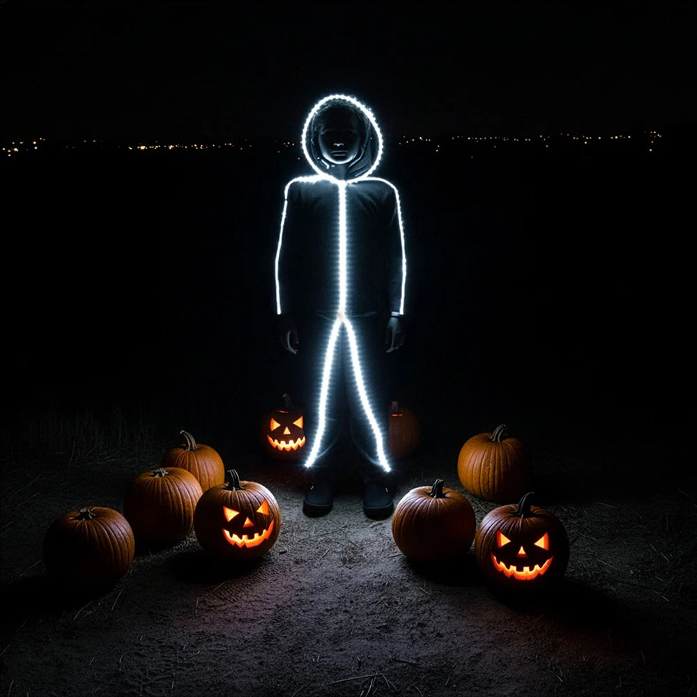 Kids LED stickman costume