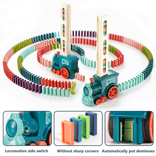 instruction of the use of automatic domino train
