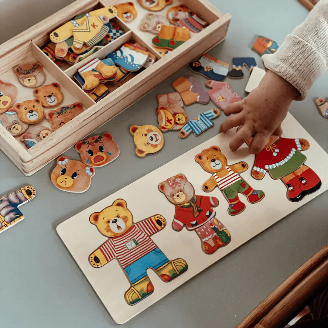 Wooden Dress-Up Puzzle 'BORIS'™ - mykiddocare
