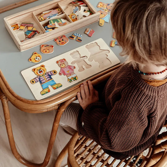 Wooden Dress-Up Puzzle 'BORIS'™ - mykiddocare