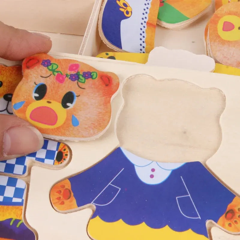 Wooden Dress-Up Puzzle 'BORIS'™ - mykiddocare