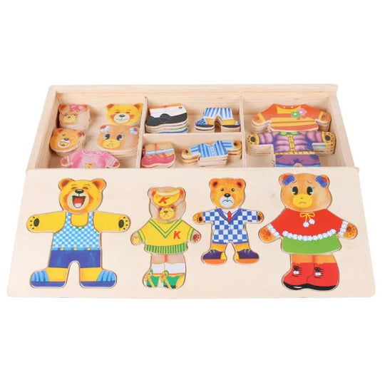 Wooden Dress-Up Puzzle 'BORIS'™ - mykiddocare
