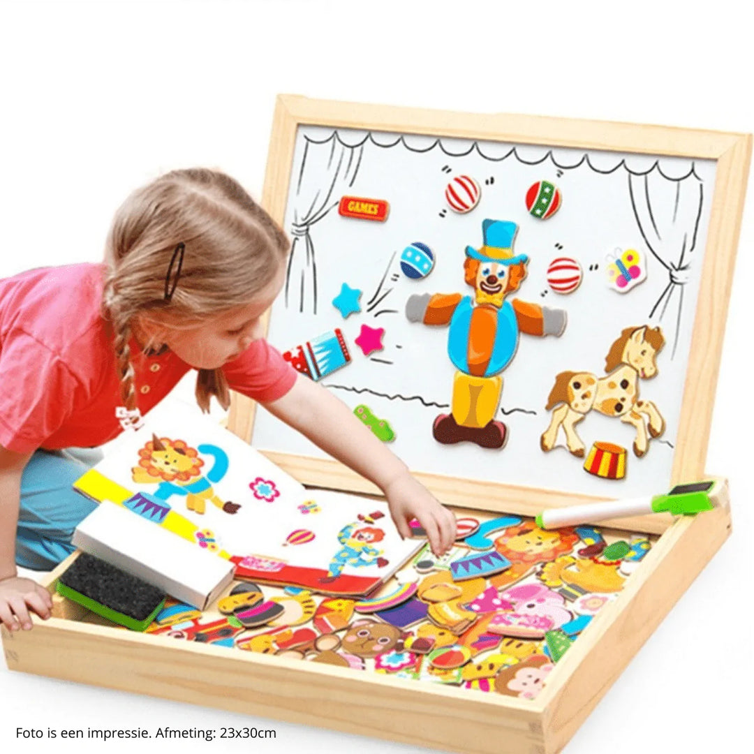 Wooden Magnetic Chalkboard™ | Develop writing and drawing skills - mykiddocare