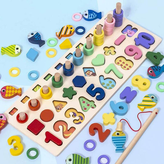 Woods ™ | Entwickeln Sie die Fähigkeiten - Montessori Wooden Game Board